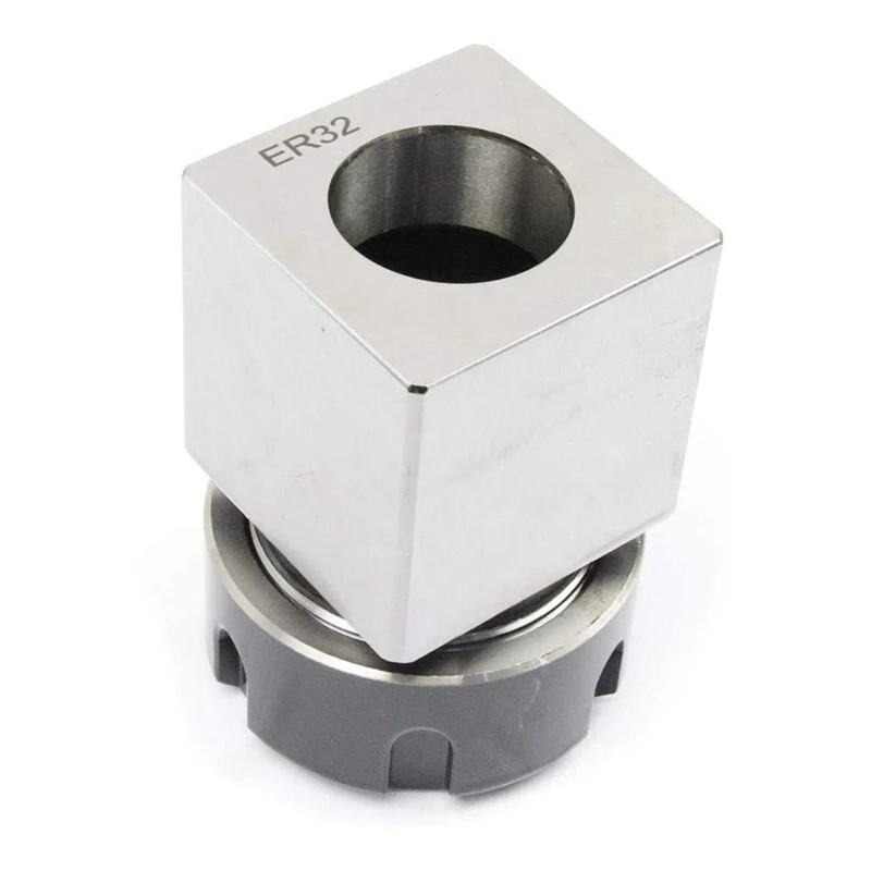 Jfbl Hot ER32 Collet Chucks Blok Set Van 2 Vierkante En Hex Workholding Houder Voor Cnc-draaibank Graveermachine