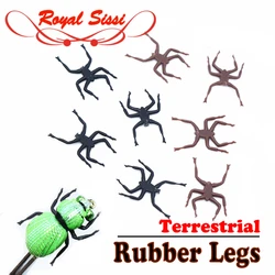 Hot 20pcs pack realistic fly tying ladybug fly legs soft insect rubber legs artificial terrestial insect fly tying materials