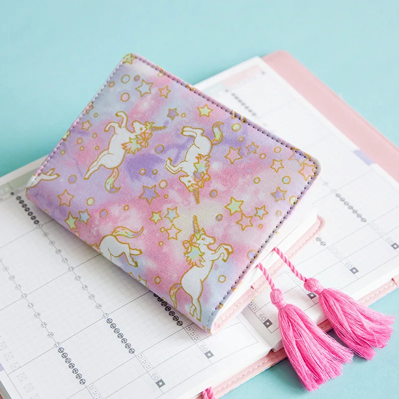2023 Yiwi Japanese Unicorn Paint Planner Organizer Agenda Schedule Notebook Dairy Book Cover For Hobonichi A5 A6
