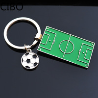 New Football Field Soccer Pendant Key Chain for Men Women Key Rings Keychain Bag Car