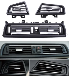 LHD przedni Dash lewy środkowy prawy chrom klimatyzator Ac Vent wiatr wylot Grill Panel dla BMW serii 5 F10 F11 523 525 528 530