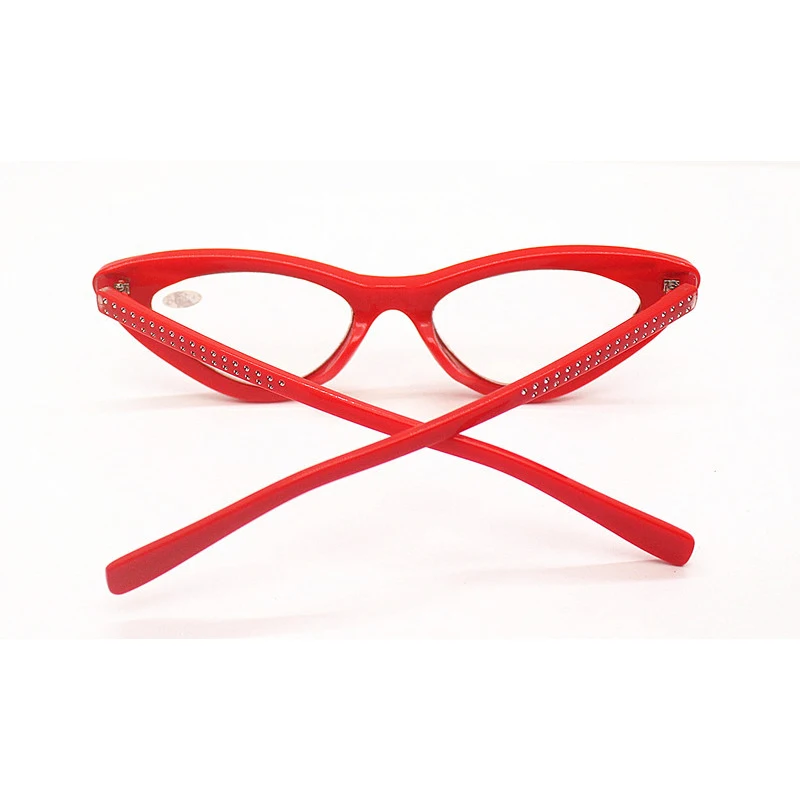 Women Fashion Diamond Cat Eye Reading Glasses magnifier Female Red Black Presbyopia Spectacles Hyperopia Eyeglasses +1.0~+3.5 L3 image 4