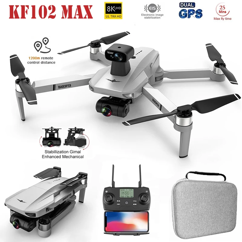 KF102/KF102 MAX EIS RC Drone GPS 5G 4K HD Camera Obstacle Avoidance Brushless Foldable WiFi FPV Professional RC Quadcopter Toys