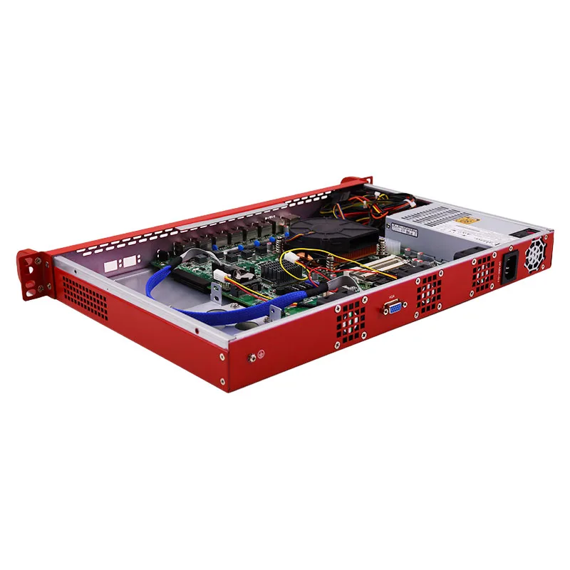 안정적인 1U 라우터 서버/방화벽 서버 (6개의 Intel 82583V 1000Mbps LAN MB 포함, G2030/i3/i5/i7 CPU 선택 가능)