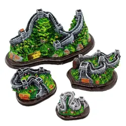 Handmade Painted Great Wall of Beijing, China Creative Resin Crafts Tourism Souvenir Gifts Collection Home Decortion