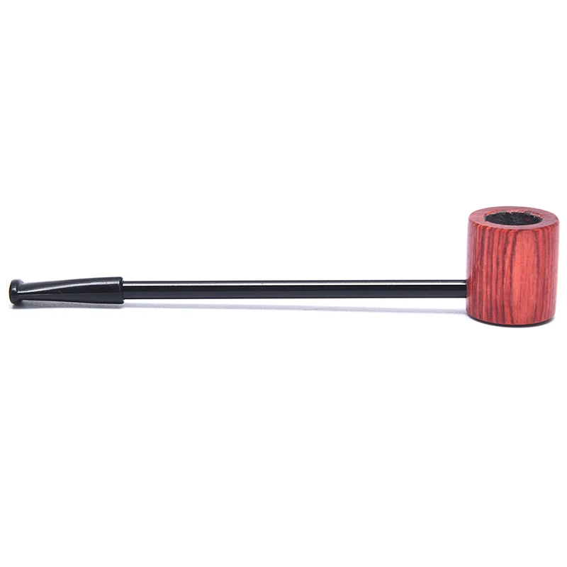 1 Pieces Ebony Wood Pipe Smoking Pipes Portable Smoking Pipe Herb Tobacco Pipes