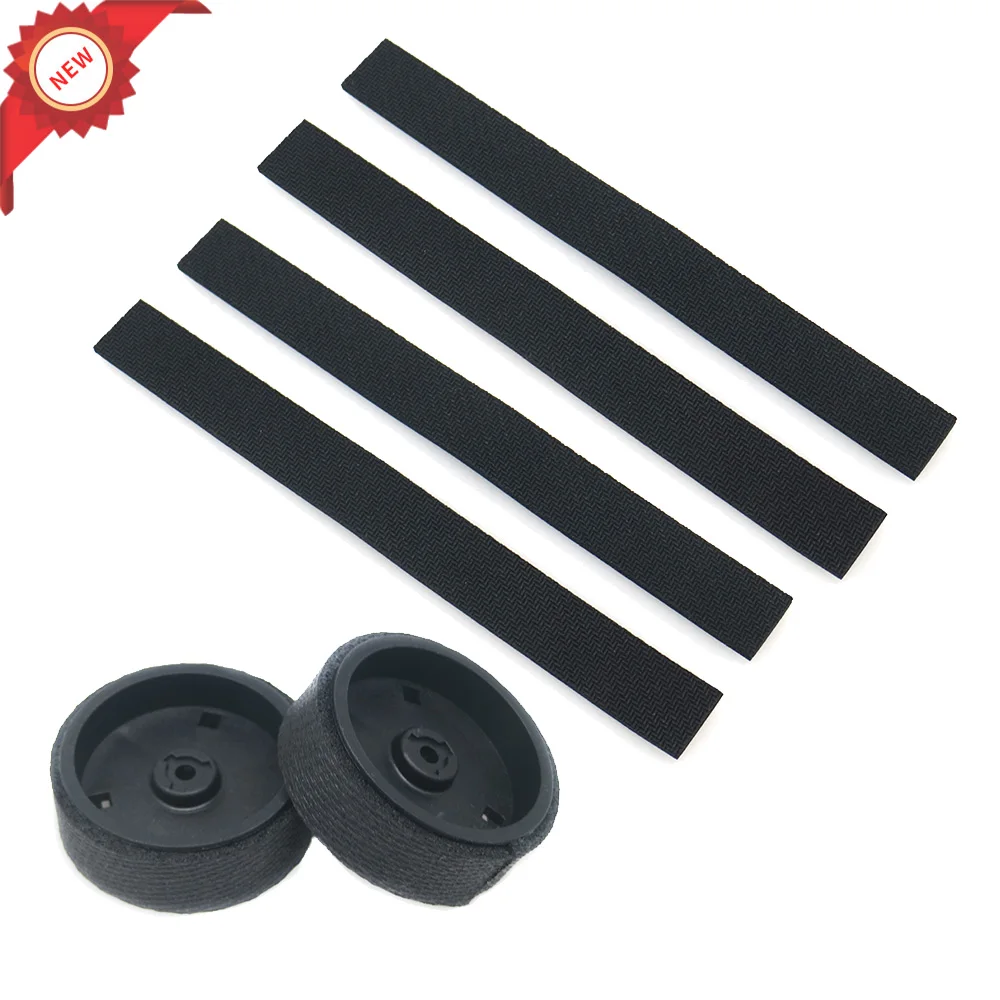 6Pcs/Lot 2pcs Wheels and 4Pcs Tire Skin For IRobot Braava 380T 320 321  For Mint Plus 5200C For Mopping Robot parts Accessories