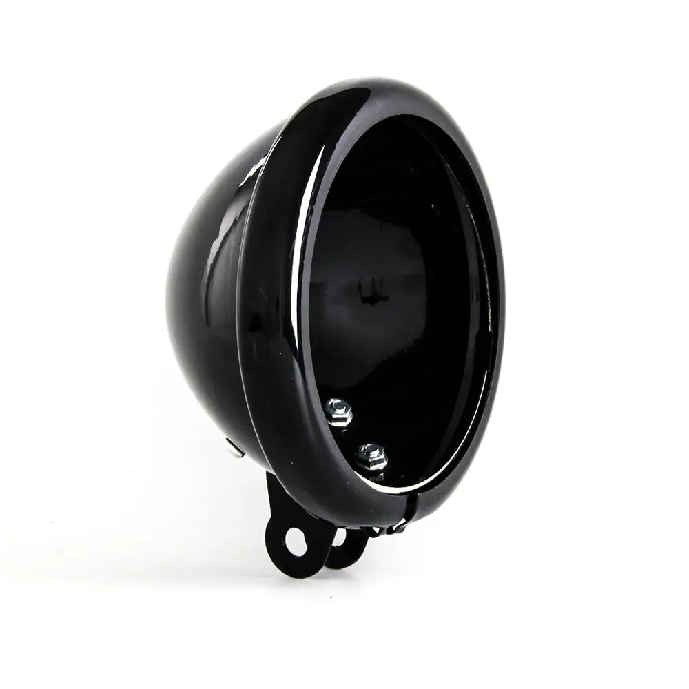 

1 PCS Black Universal Motorcycle 5.75 Inch 5.75" Headlight Housing Bucket For Honda Yamaha