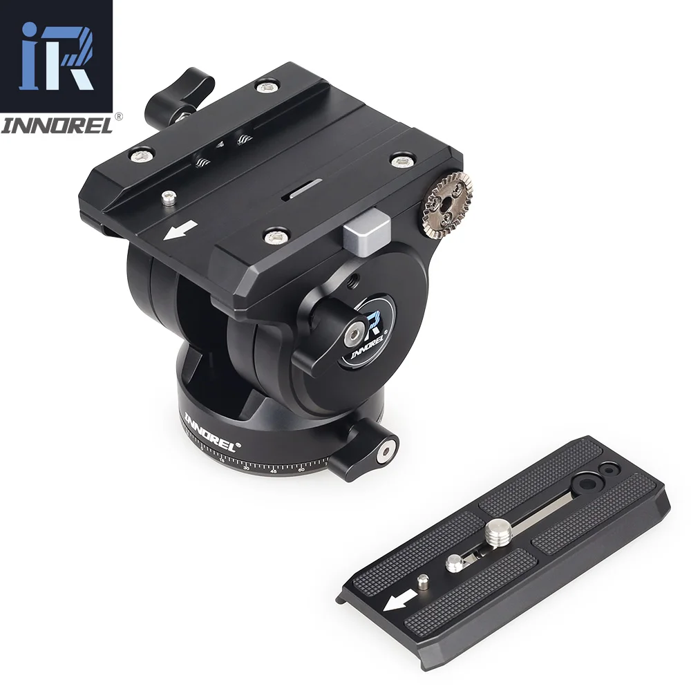 Flagship H90 All CNC Tech Video Fluid Head 15kg load Hydraulic Damping adjustable Monopod Tripod Heads for Manfrotto 501PL