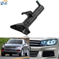 ZUK Front Bumper Headlight Washer Nozzle Cleaning Jet For VW Touareg 2011-2013 Headlamp Water Spray Nozzle 7P6955978 7P6955979