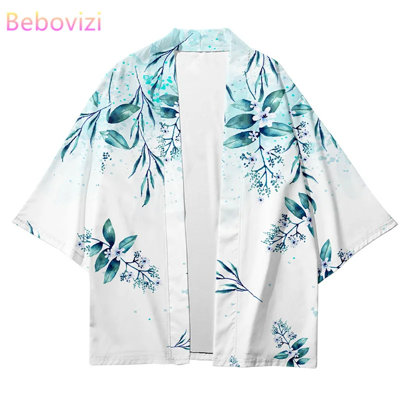 Japanese Streetwear Cardigan Women Men Harajuku Haori Kimono Cosplay Top Shirts Beach Yukata Tao Robe Plus Size XXXL 6XL 5XL 4XL