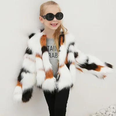 Top brand Shipping Fashion Free Faux Fur Coat MT0906  high quality