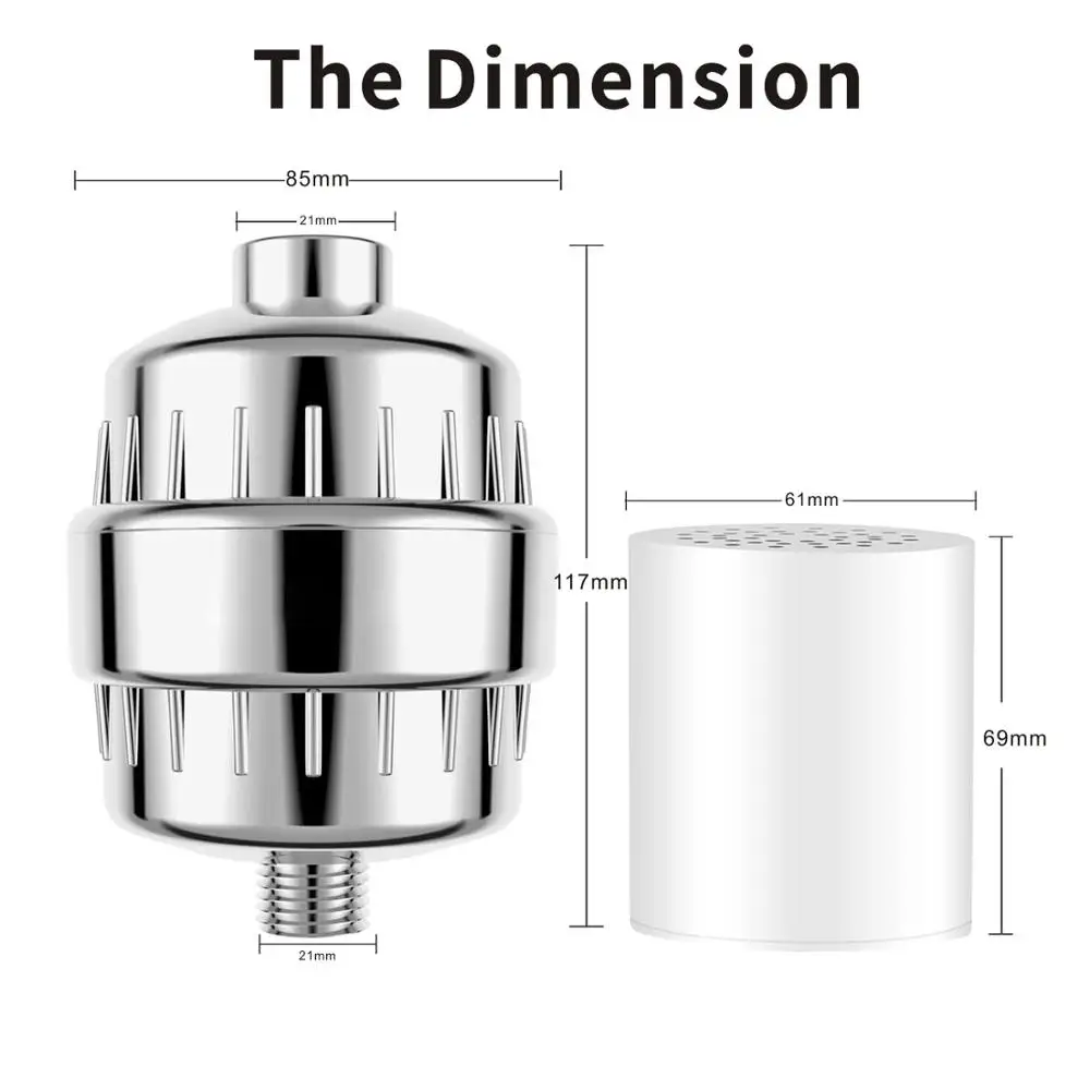 15 Podium Repalcement Cartridge Voor Bad Douche Filter Zand, Geur, Chloor & Zware Metalen Verwijdering Water Filter