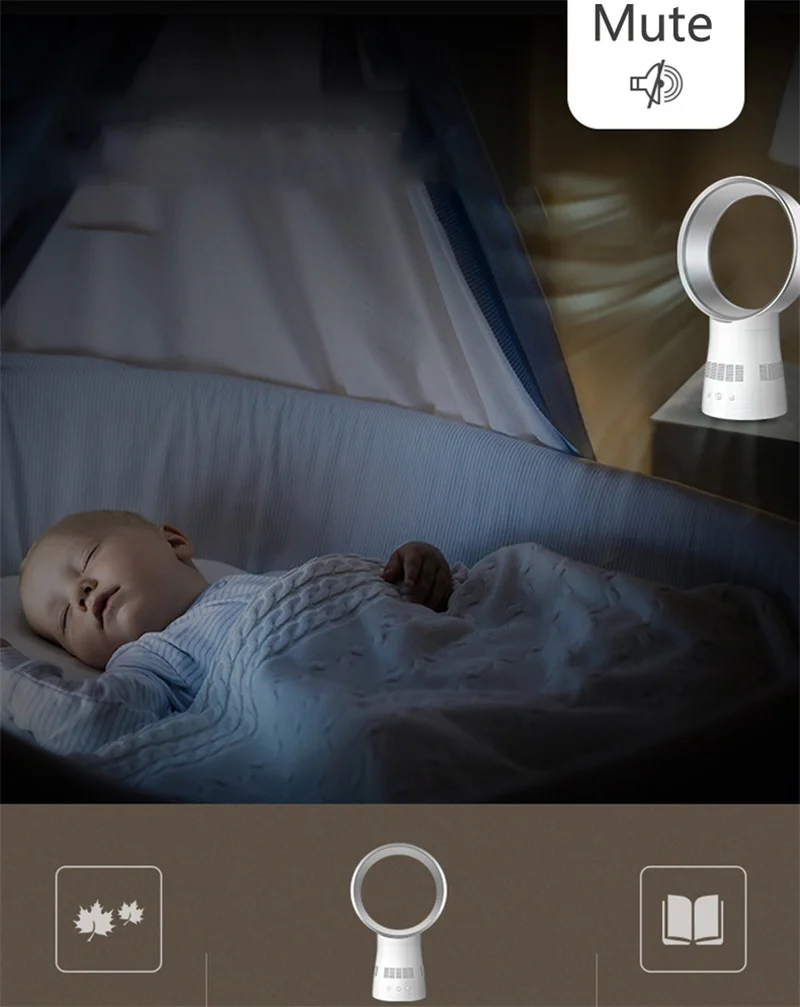 Ventilador elétrico sem lâminas para desktop, temporização silenciosa 8 horas, vertical, casa de trabalho, dormitório, piso de resfriamento de ar, 220v, fs59