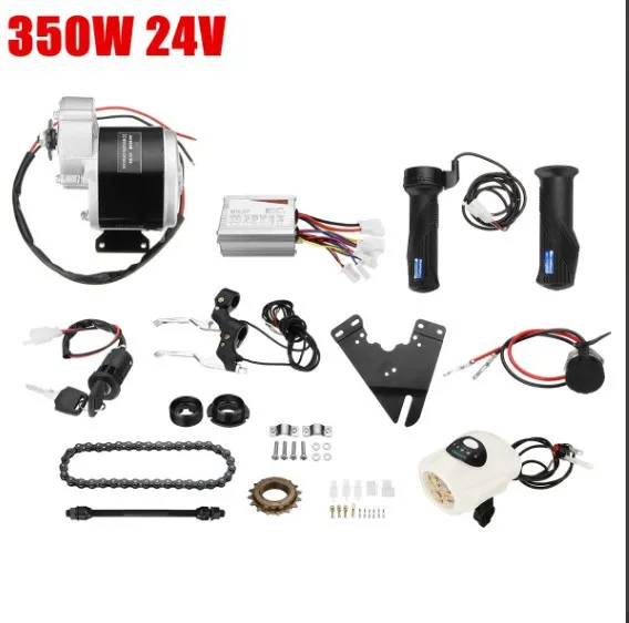 Lightweight small three-wheel retrofit electric kit 24V.350W brushed gear motor kit