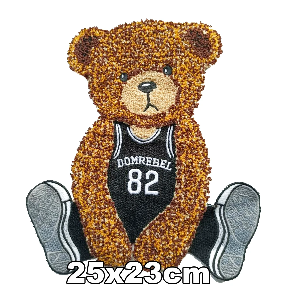 Accessories large embroidery big bear animal cartoon patches for clothing OR-33