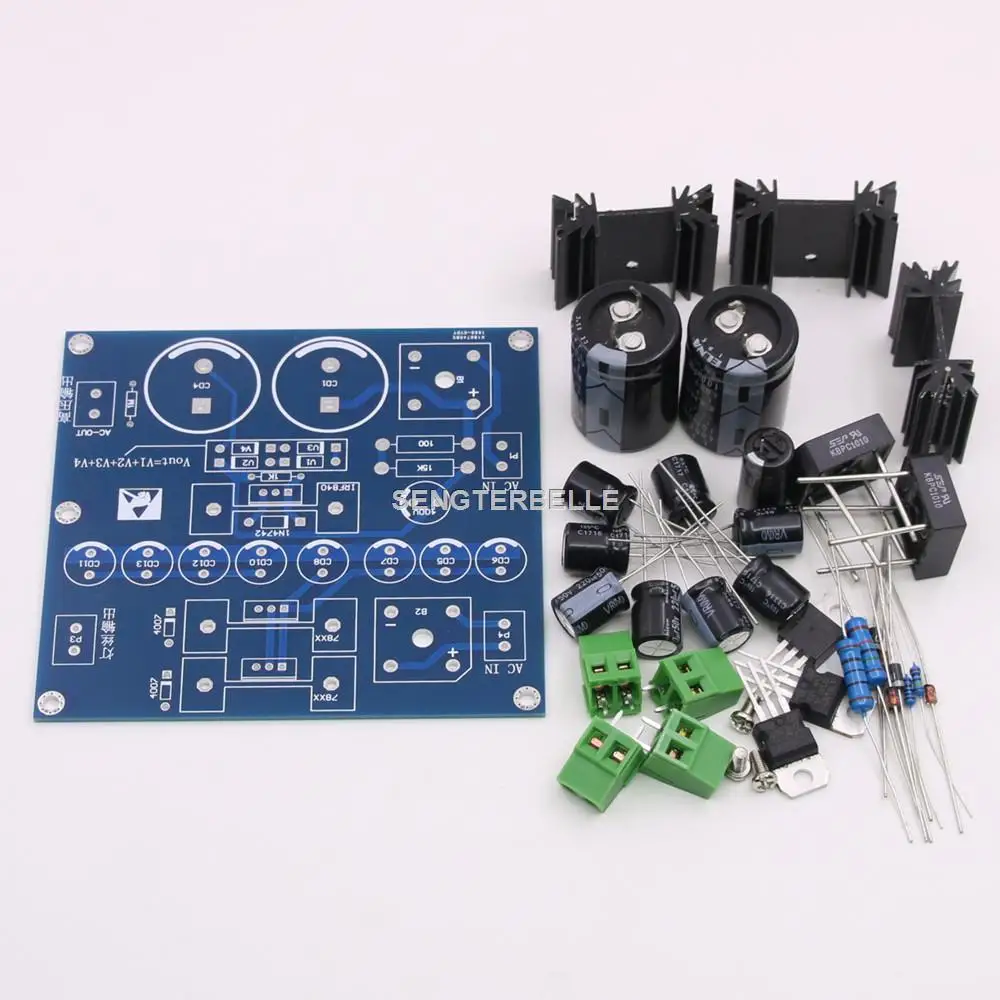 Hifi High Voltage DC Power Supply Board Kit DC100V-380V + DC7V-28V For Tube Preamp PSU