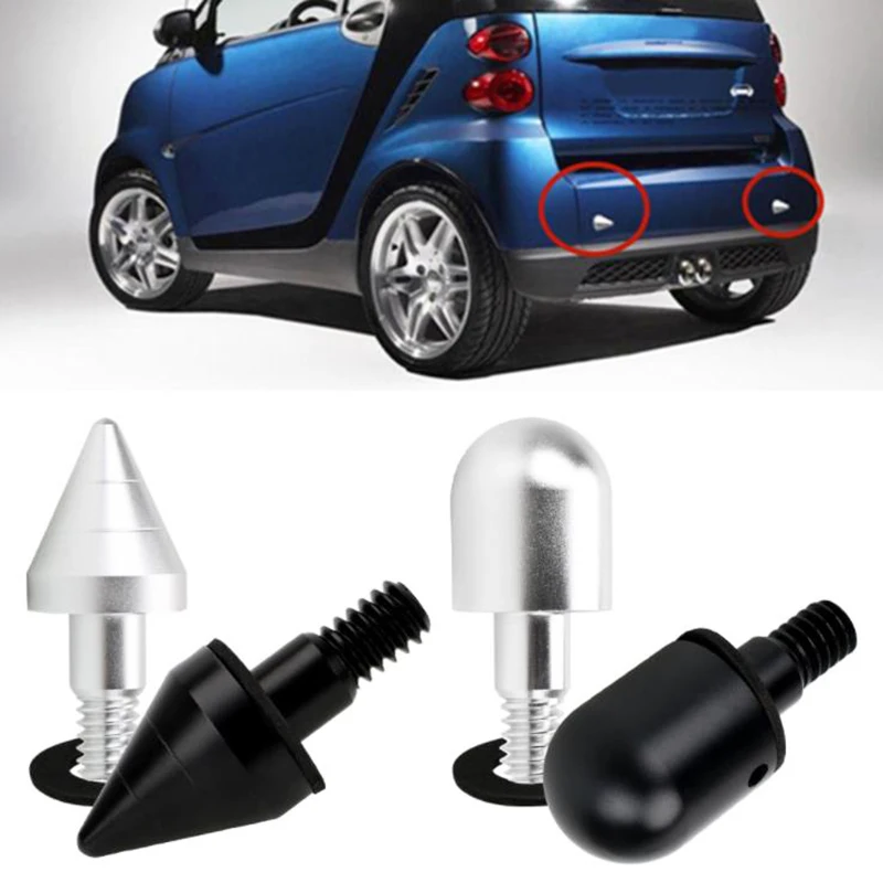 

Sharp/Round Head Car Rear Bumper Spike Guard Protector Anti-collision Tail Cone For Mercedes Benz Smart Fortwo 09-14