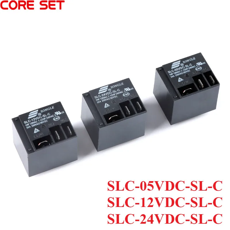 1Pc Relay SLC-05VDC-SL-C SLC-12VDC-SL-C SLC-24VDC-SL-C Set of Conversions 5PIN 30A T91 New High Quality