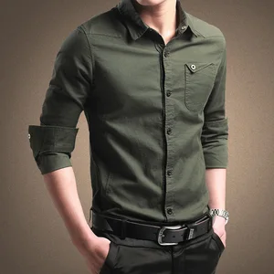 MRMT 2023 брендовая мужская рубашка с длинным рукавом хлопковая рубашка подходит для мужчин Молодежная деловая однотонная тонкая рубашка