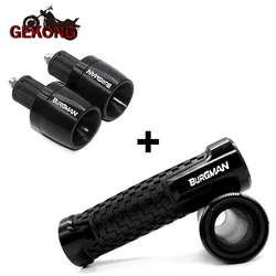 Motorcycle Hand Grips Handle Bar End Cap Plug 22MM Handlebar Ends FOR AN200 AN250 AN400 AN650 Burgman AN 125 250 400 650