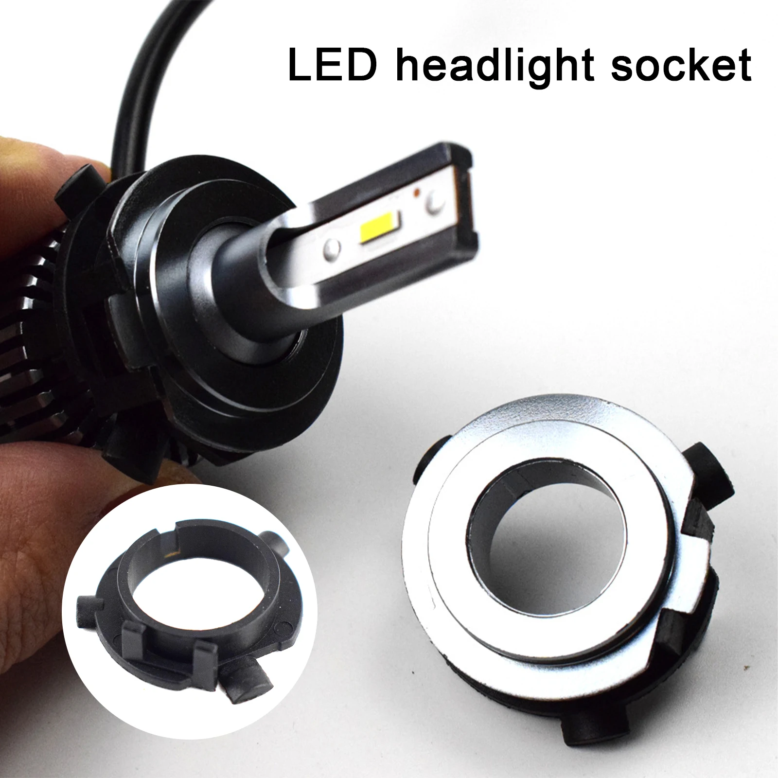 

2pcs LED H7 Bulb Holder Adapter for Hyundai Veloster i30 H7 LED headlight headlamp H7 base adapter for KIA K4 K5 Sorento CEED