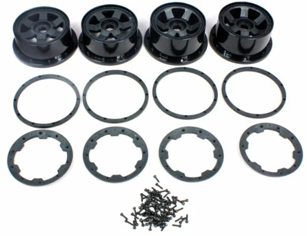 New Wheel Hubs & Beadlocks Set Gen.2 for Rovan Parts 1/5 Scale Gas Rc Baja Tyres Parts 5T