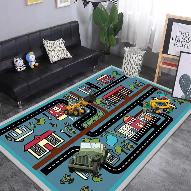 Carpets for Living Room Decoration Floor Mat Lounge Rug Large Area Rugs Bedroom Carpet Home Decor Cartoon Children Crawling Mat