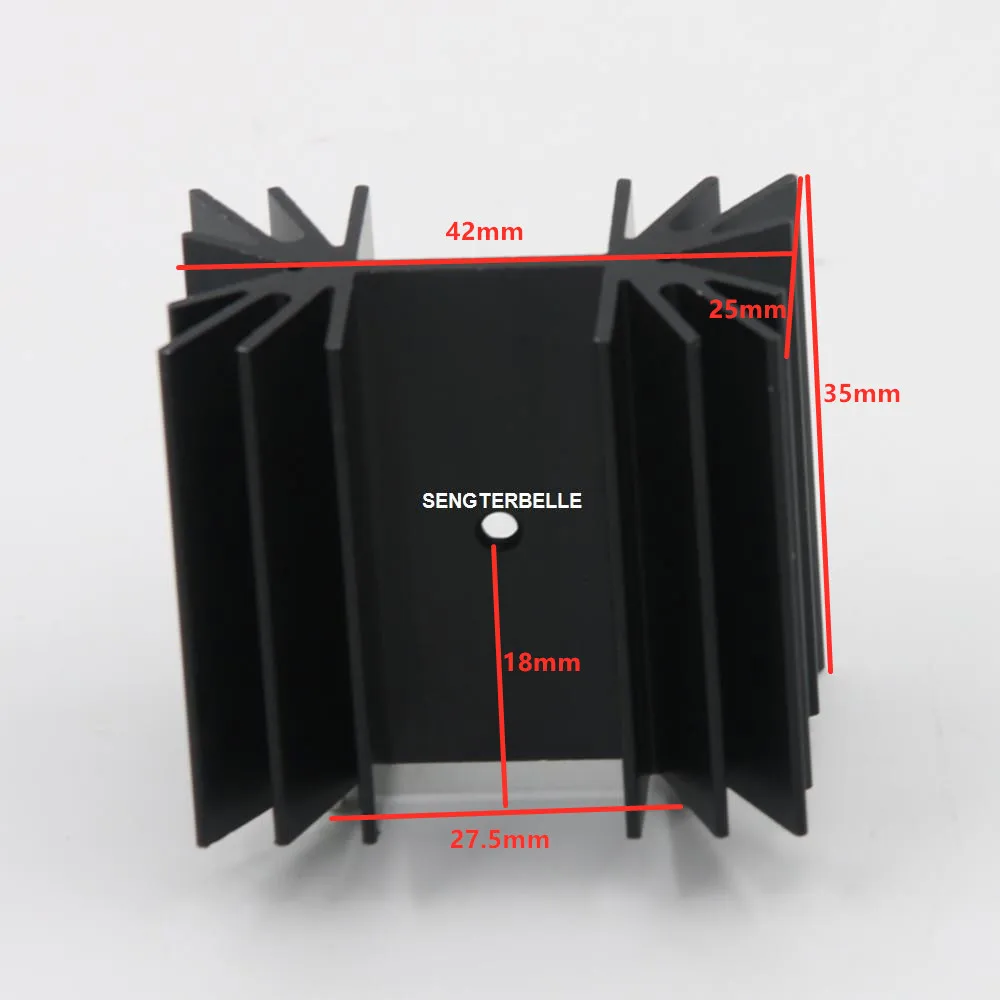 1PC T0-220 Aluminum Heatsink 42x35x25mm