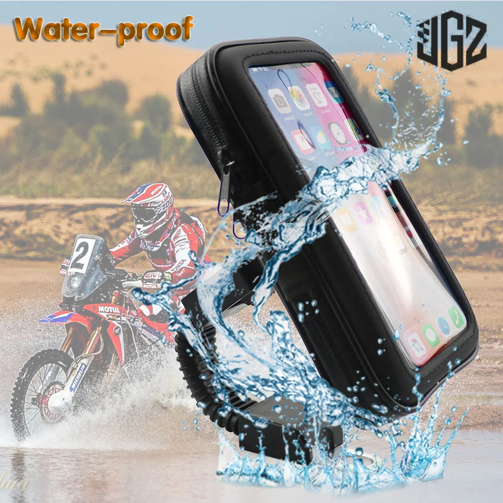 Soporte de teléfono impermeable de PU para motocicleta Piaggio Medley Liberty 125 150 Beverly 300 GILERA GP800 FUOCO NEXUS