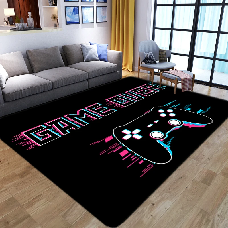 New Arrival Cartoon Rug Gamer Area Rugs Anti-Slip Washable Carpets for Living Room Bedroom Floor Mat Kid Room Playing Big Carpet