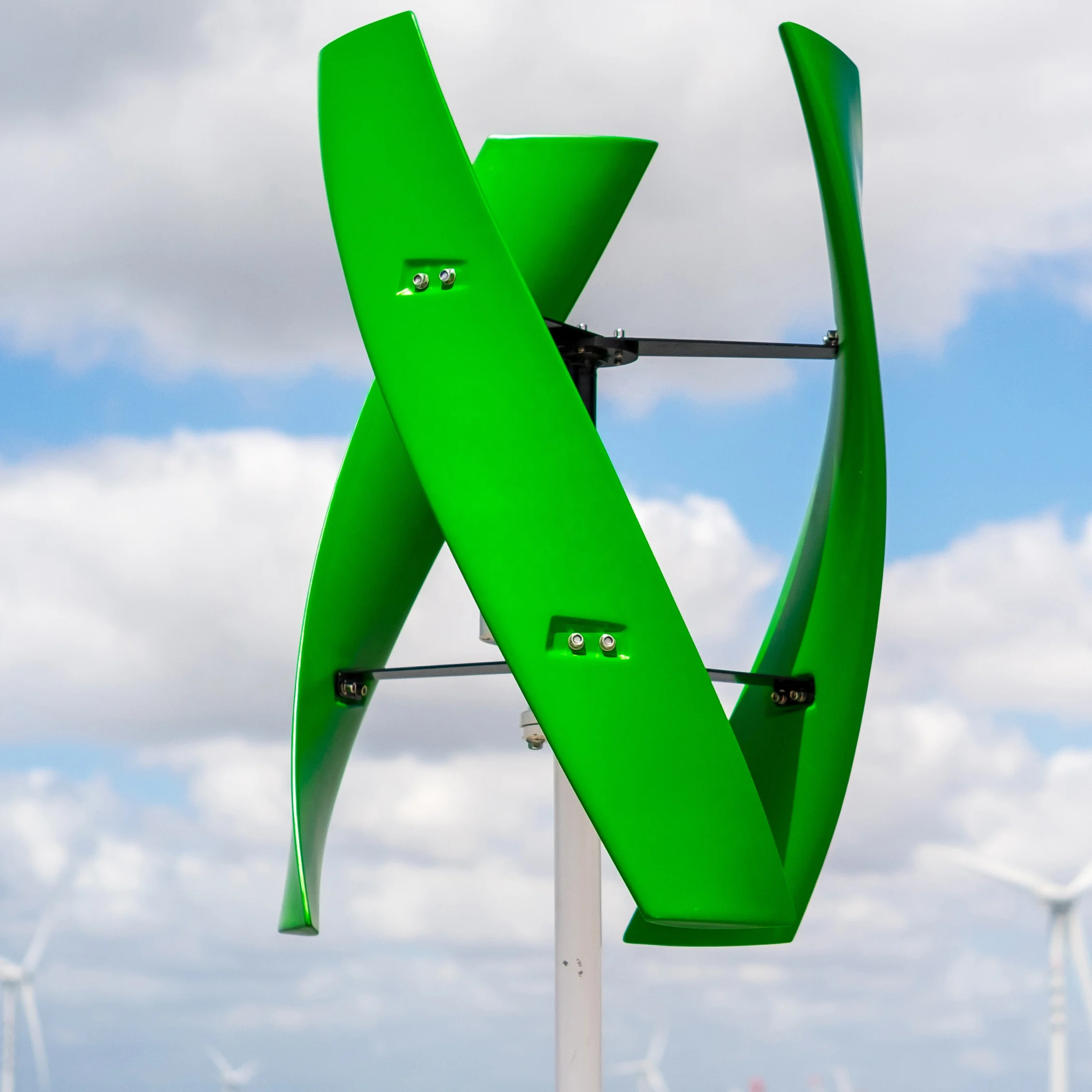 Turbina aerogeneradora de eje Vertical para uso doméstico, 600W, precio de fábrica