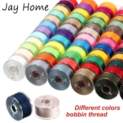 20 Multicolor Thread Spools Sewing Machine Bobbins Plastic Bobbins with Thread for Sewing Machines Quilting Sewing Accessories