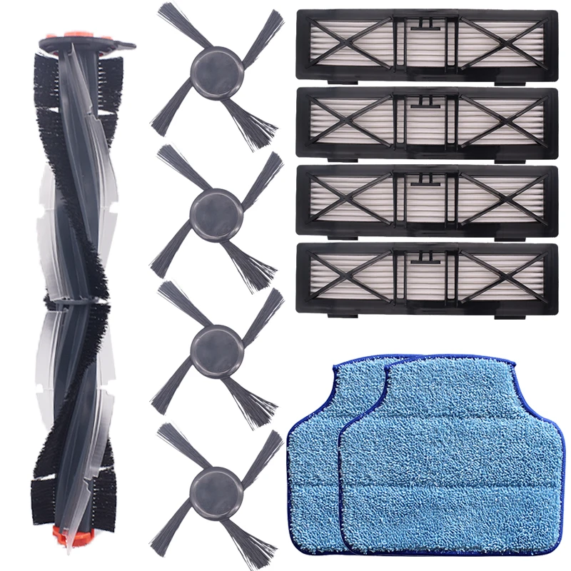 Seri D Generik Sikat Combo Pisau Sikat dan Bulu Sikat Pemukul untuk Neato Botvac D3 D4 D5 D6 D7 Bagian Kit Pembersih Vakum