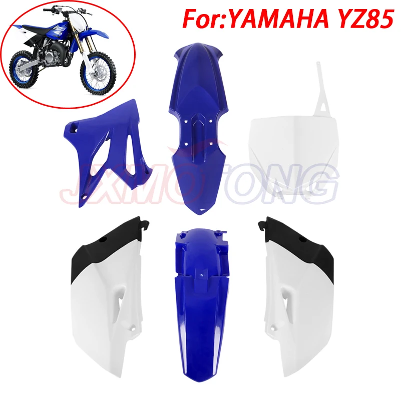 

Motorcycle Plastic Kit Number Plate Fender Radiator Shrouds Fairing Cover For YAMAHA YZ85 YZ 85 2002-2018 Dirt Bike