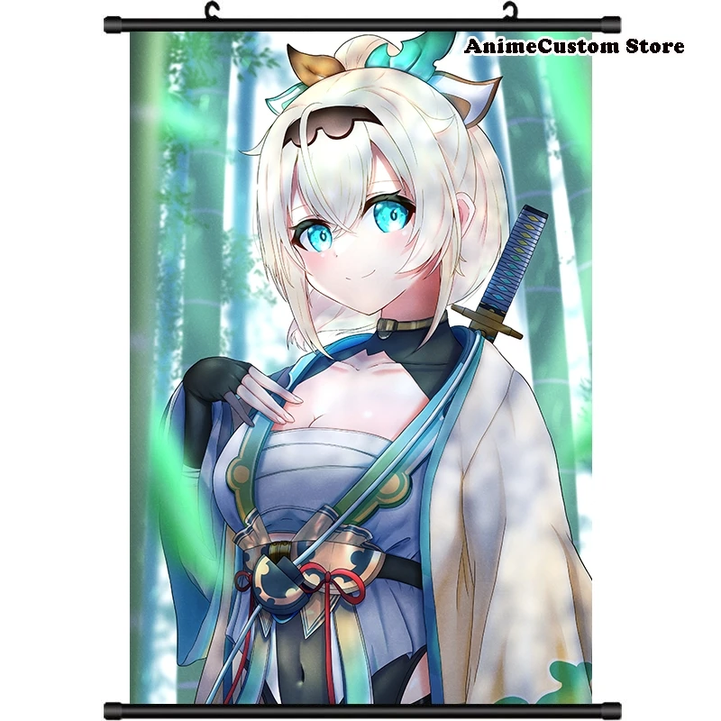 Game Hololive VTuber Kazama Iroha Persona HD Wall Scroll Roll Painting Poster Hang Poster Decor Collectible Decoration Art Gifts