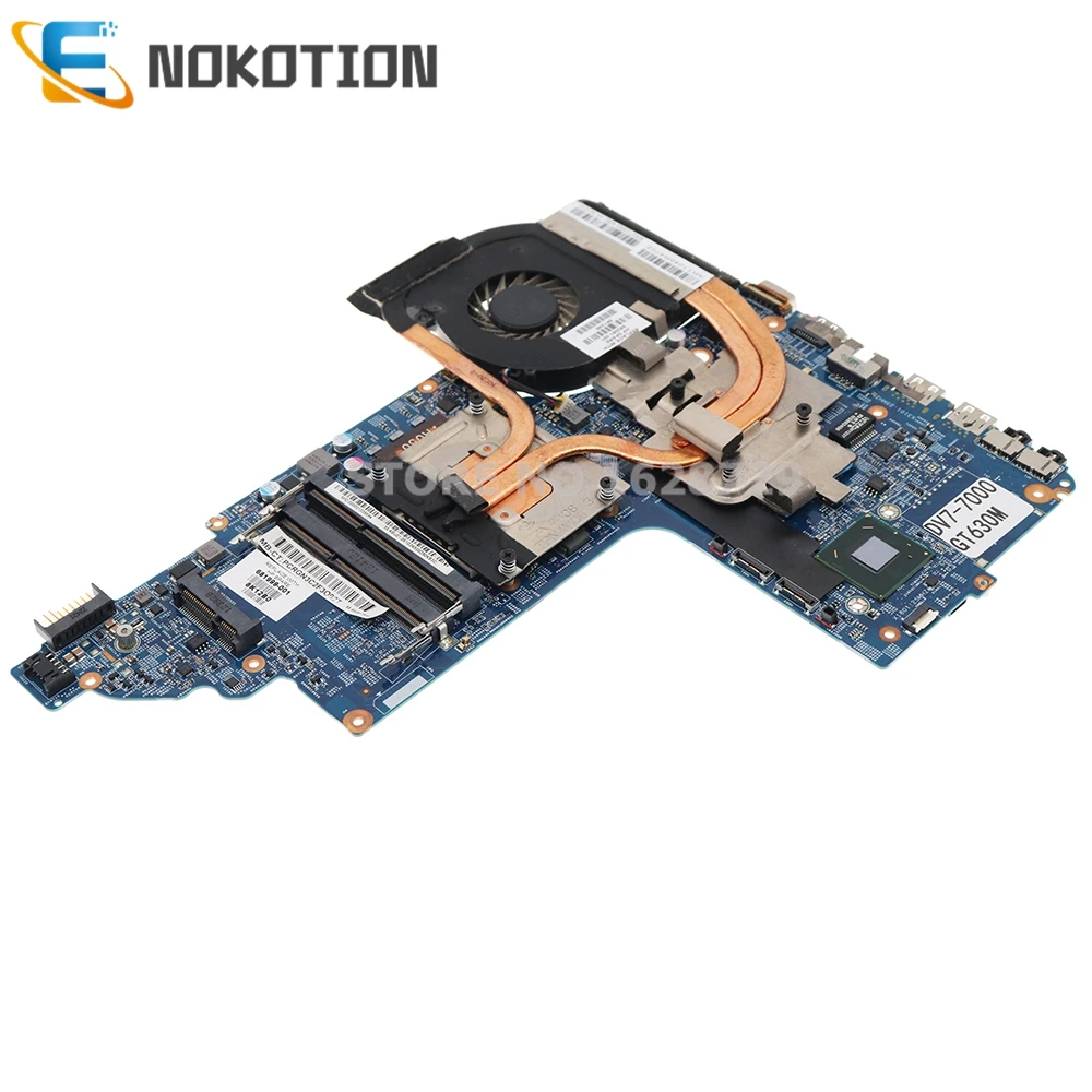 NOKOTION For HP Pavilion DV7-7000 Laptop Motherboard GT630M 681999-001 682000-001 682037-001 48.4ST10.031 682016-001 712183-501