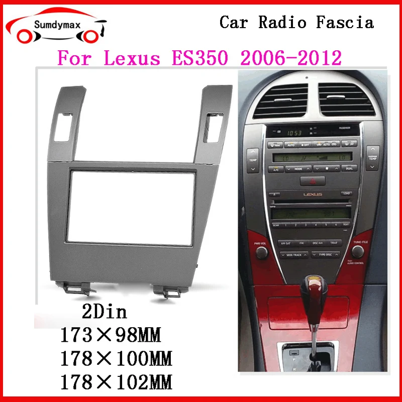 

2Din Car DVD Stereo Panel Radio Fascia for Lexus ES350 2006-2012 car multimedia player frame Bracket