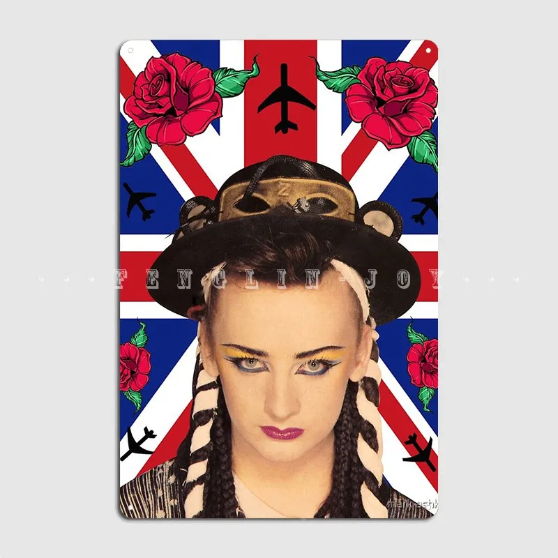 Boy George Metal Sign Customize Club Party Poster Mural Tin Sign Posters