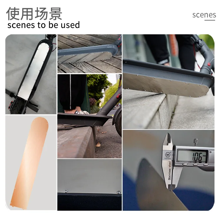 Scooter Bottom Battery Cover Stainless Steel Plate Chassis Shield Protect for Xiaomi M365 M365 Pro Electric Scooter Accessories