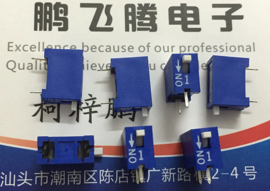 

1PCS YD-01 Original Japanese CORP 1-digit DIP switch 1P key type side dial 2.54 pitch blue flat dial code