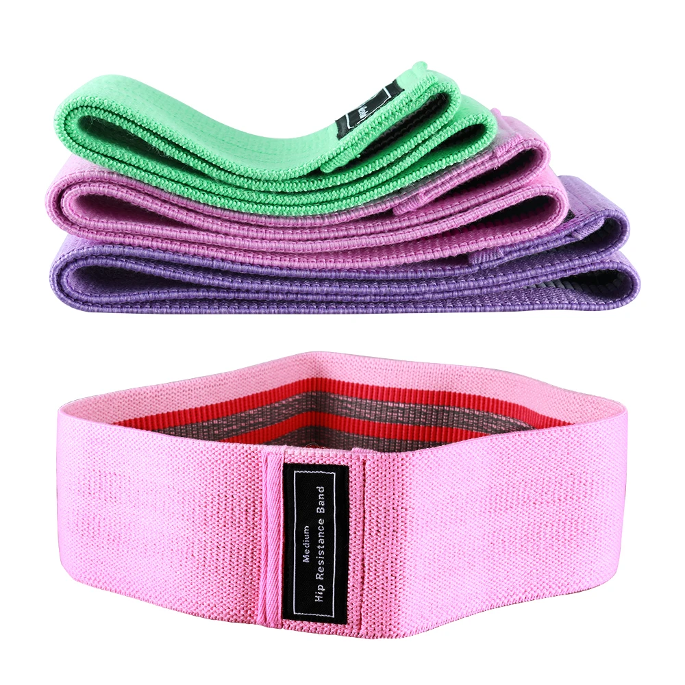 1PCS Unisex Fitness Elastic Band for Sports Legs Thigh Glutes Butt Squat 3 Levels Resistance Gym Bands For Wide Workout Exercise