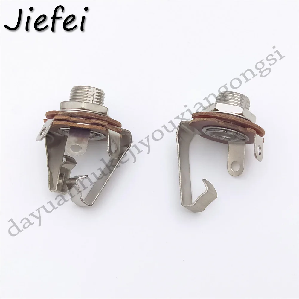 20-200Pcs 2 Pole Mono / 3 Pole Stereo Plug jack No Switch Audio Female Connector 6.35mm 6.3mm 1/4