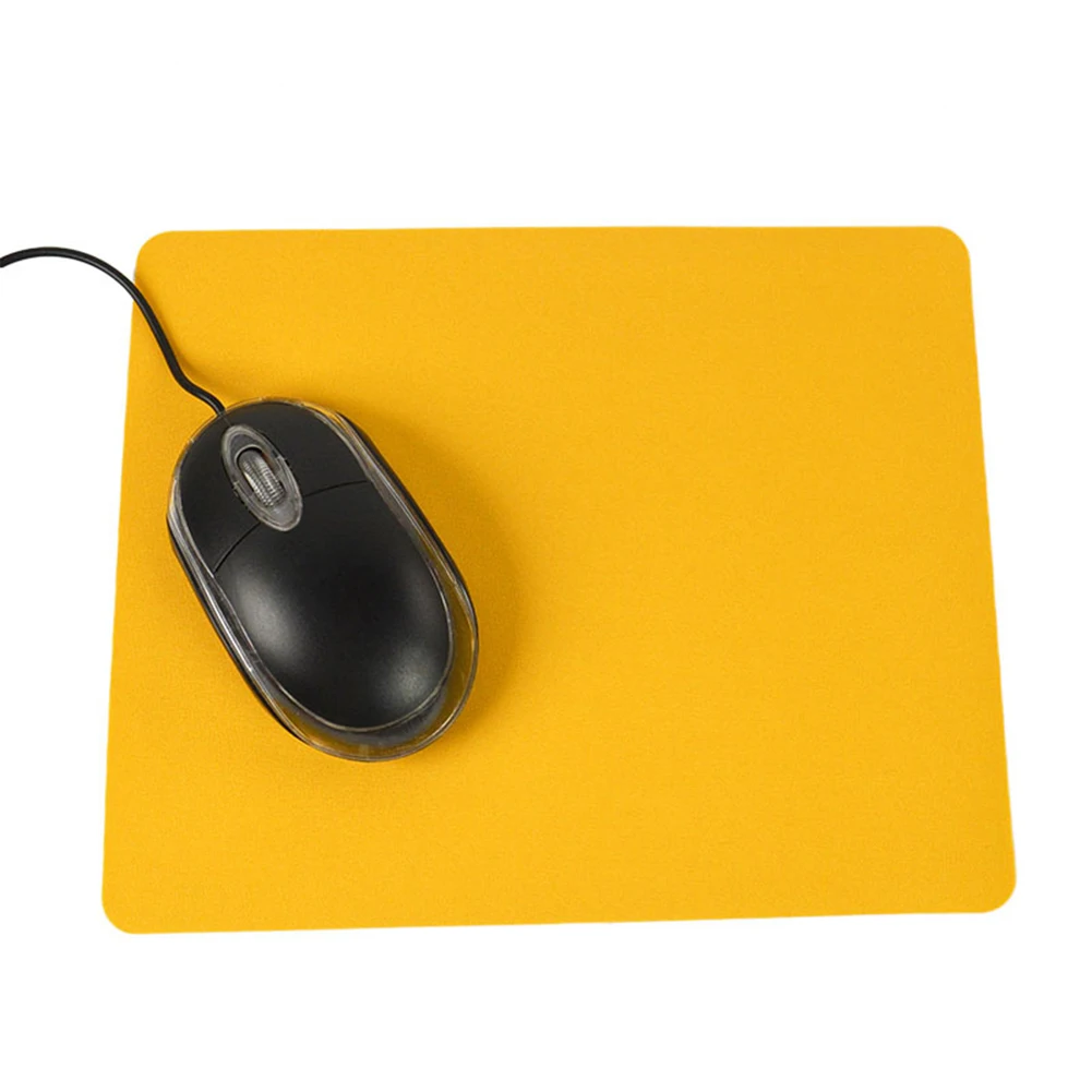 Factory Price New 21.5 x 17.5cm Gaming PC Laptop Mouse Pad Anti-Slip Solid Color Rectangle Mat For PC Laptop  Drop Shipping
