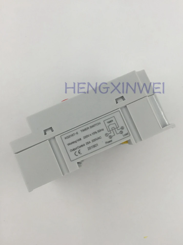 Din Rail Digital Programmable Electronic Timer Switch KG316T-II LCD Microcomputer 25A