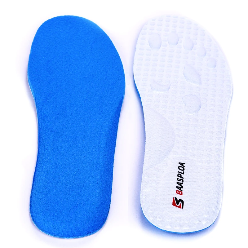 Baasploa 2023 Brand New Men Insoles Deodorant Non-Slip Soft Shock Absorption Sport Shoes Pad Breathable Women Sport Insoles