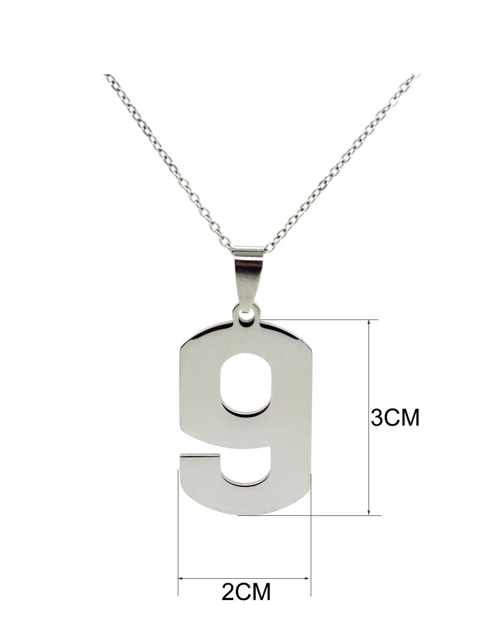 Man Number Necklaces Custom Jewelry 0 1 2 3 4 5 6 7 8 9  Pendant Necklace For Men Women Roman Numerals Punk Gift