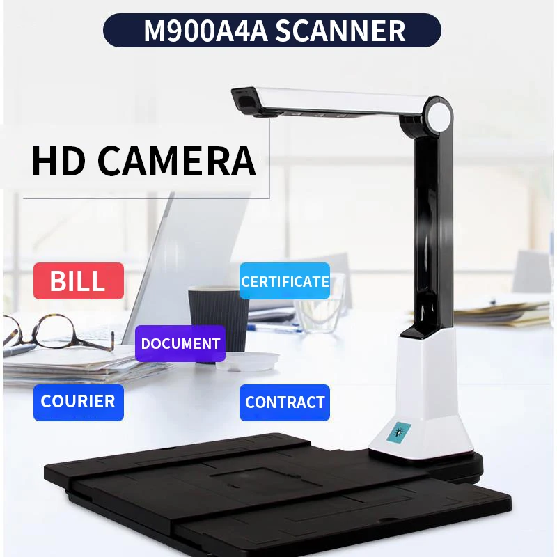 HD Scanner A4 auto focus 8 million pixels business office OCR smart text recognition Automatic continuous shooting Batch