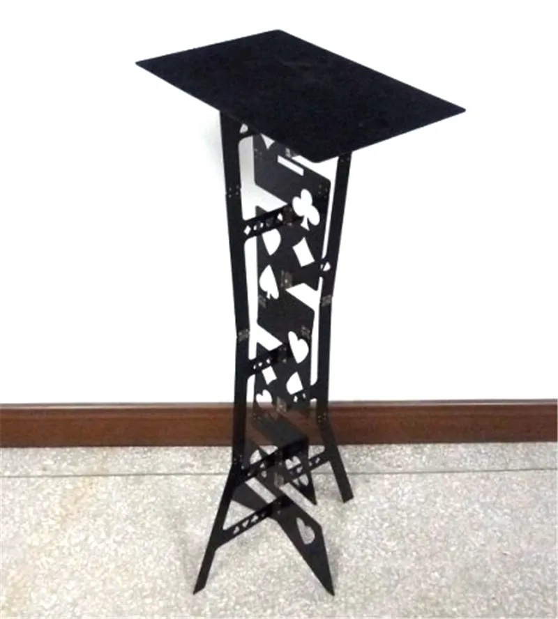 Aluminum Magic Folding Table (Alloy,Black Color) Magicians Best Table Stage Close Up Illusions Gimmick Accessories Magic Tricks