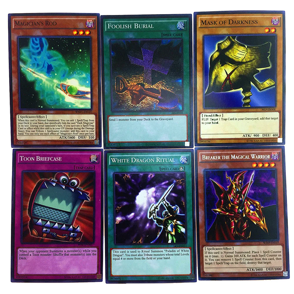 Dark Magician Anime Yugioh Collection Rare Cards Box Yu Gi Oh Playing Game Trading Battle Collectibles Cards for Child Gift Toys